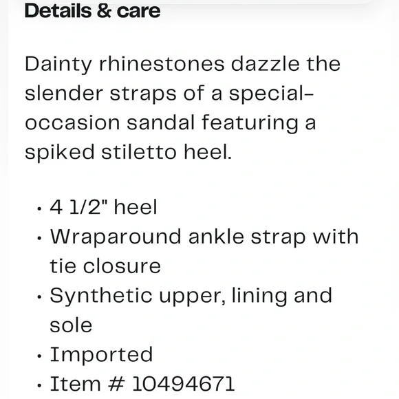 NEW! Chase + Chloe Stiletto Sandals with Wrap Around Ankle Straps Women’s Size 9 - Picture 14 of 15